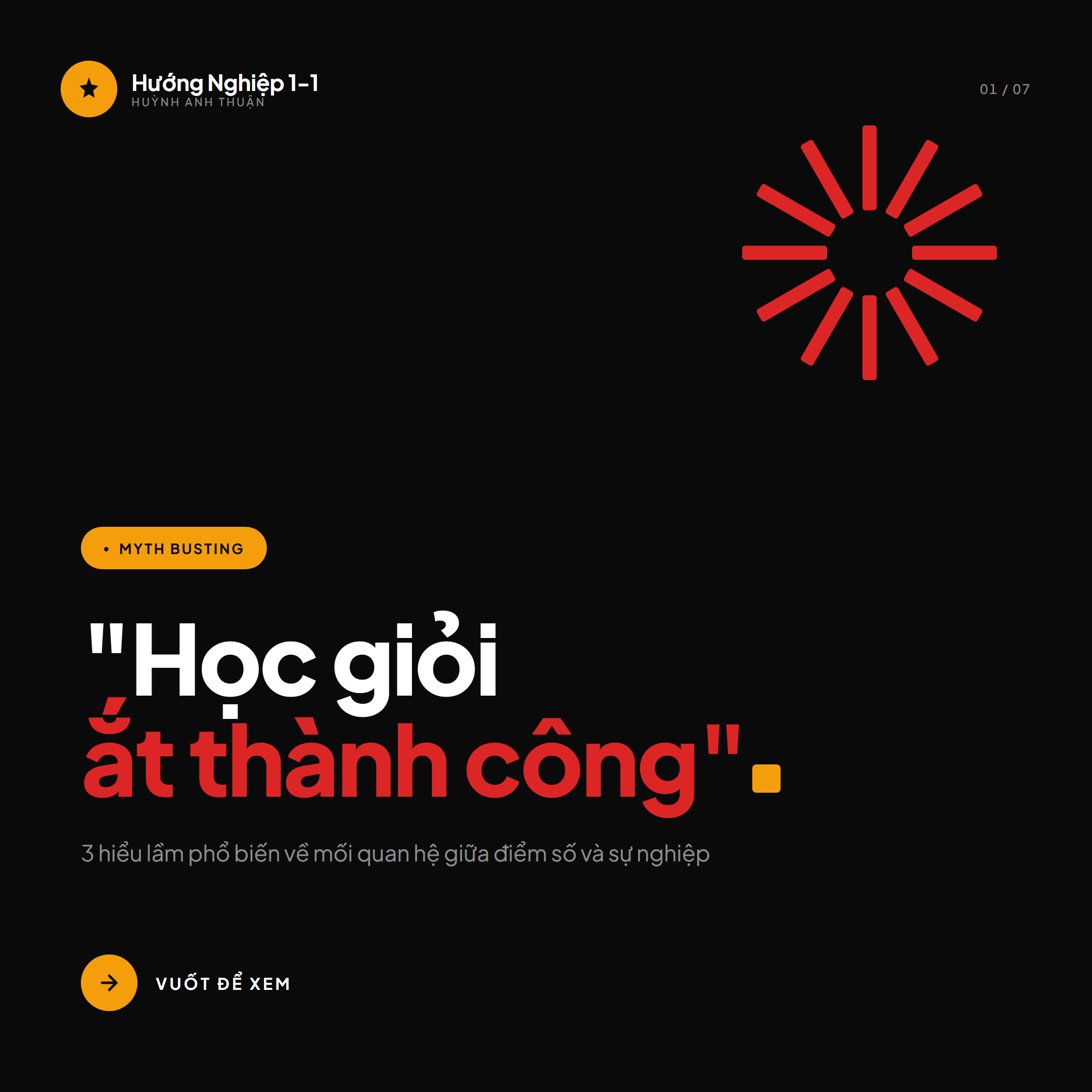 Học giỏi ≠ hợp nghề — Slide 1