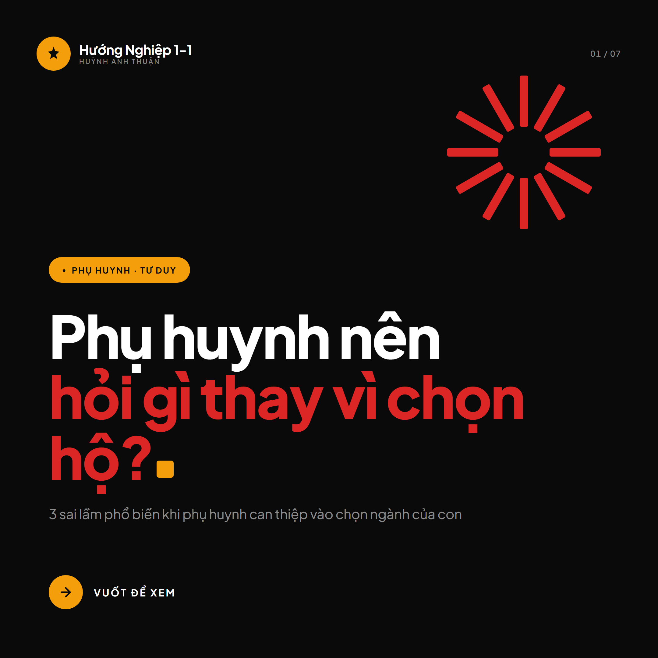 Sai lầm phổ biến khi phụ huynh chọn hộ — Slide 1