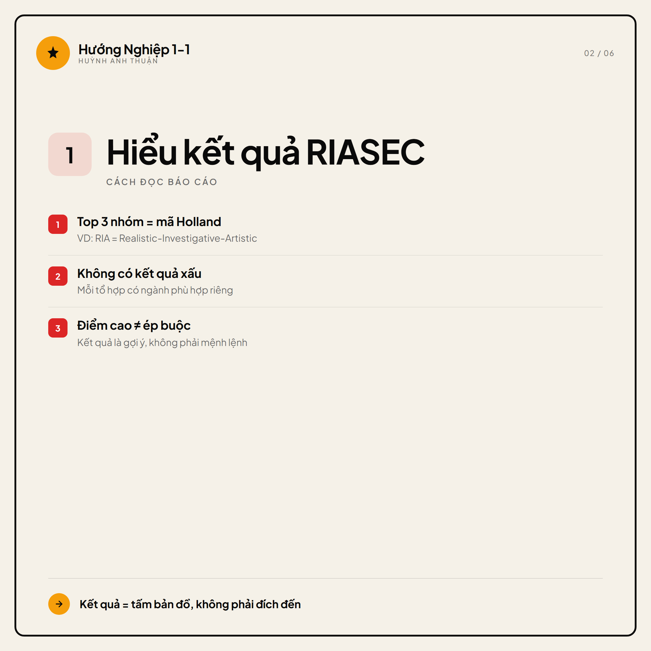 Đọc kết quả trắc nghiệm thế nào? — Slide 2
