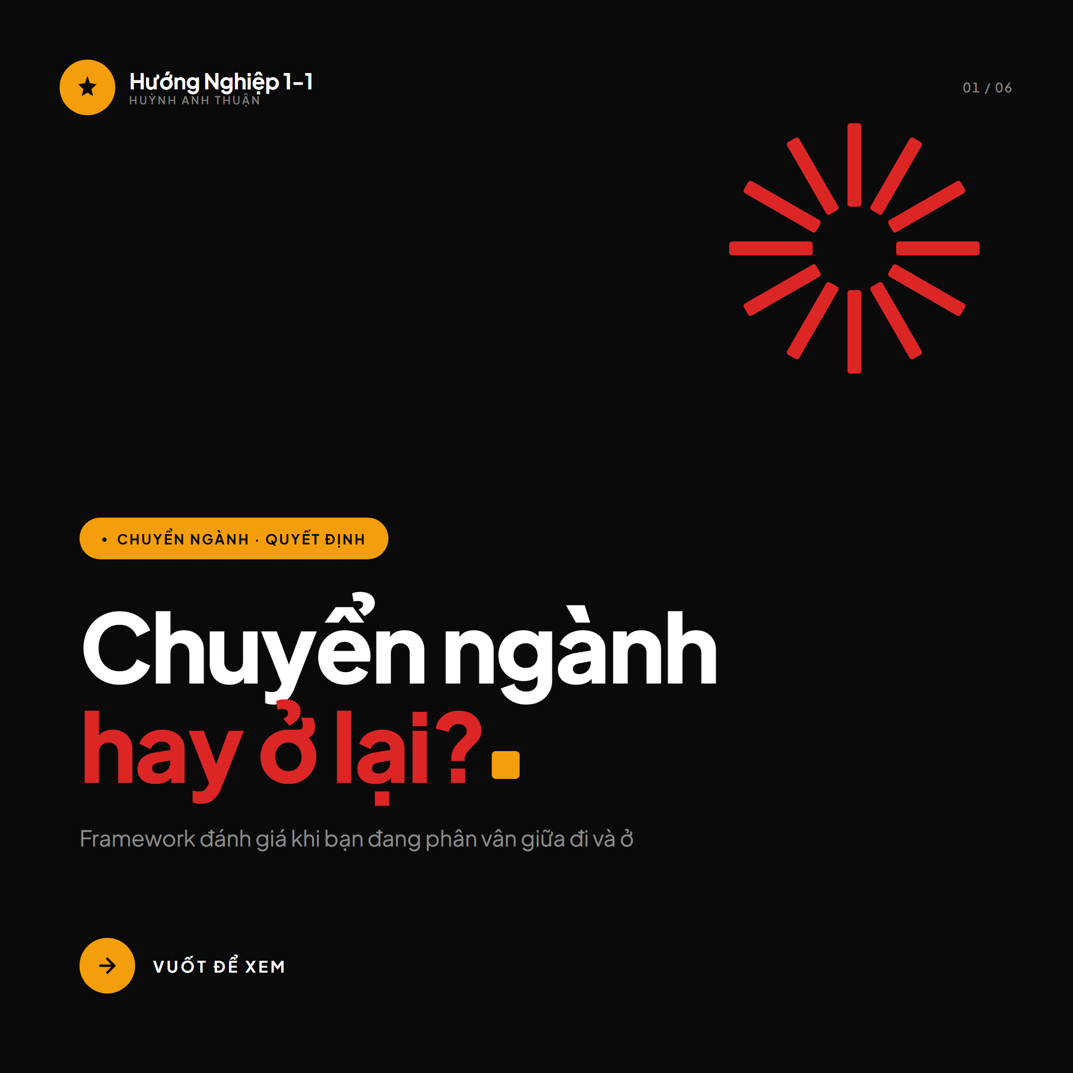 Chuyển ngành hay ở lại? — Slide 1
