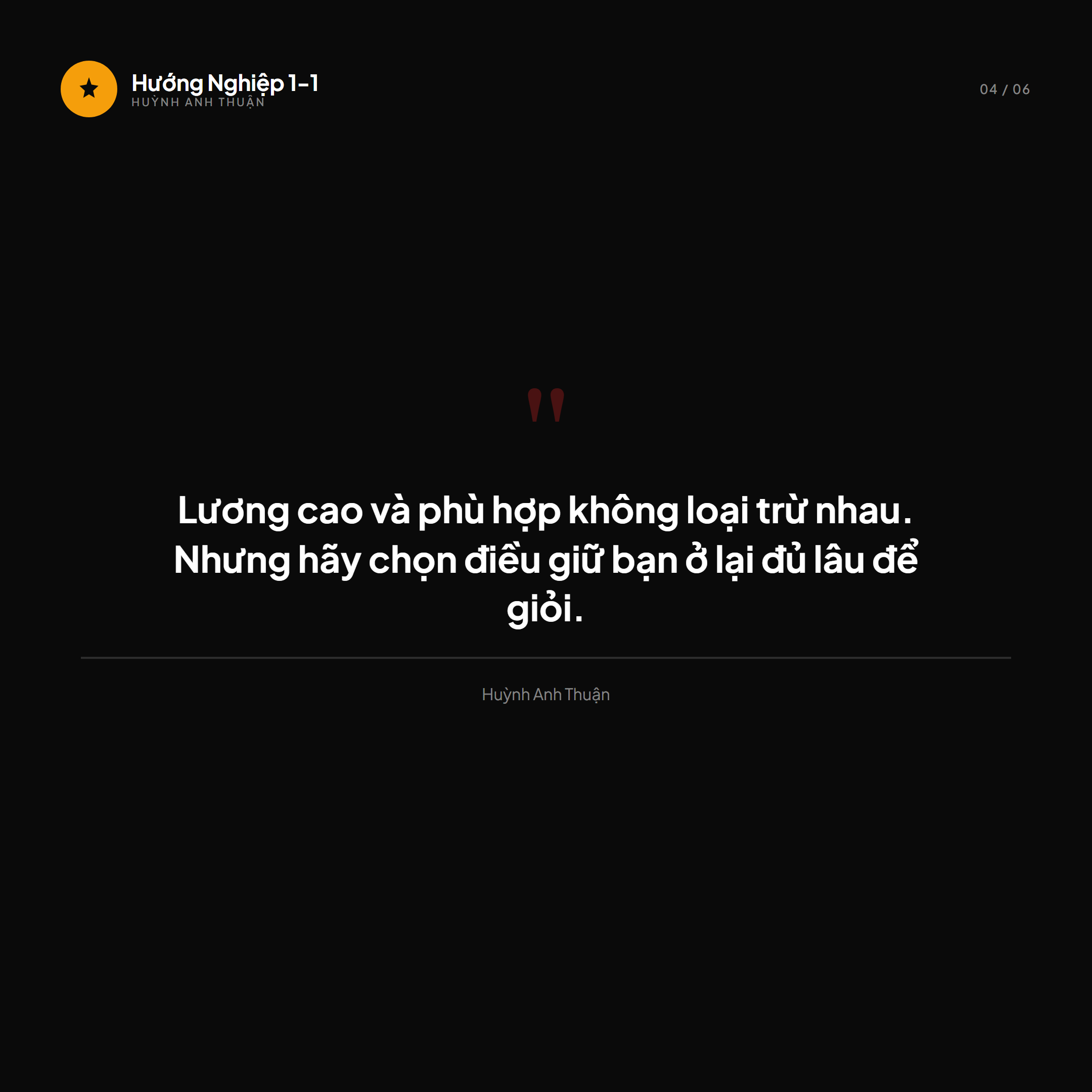 Lương cao hay phù hợp? — Slide 4