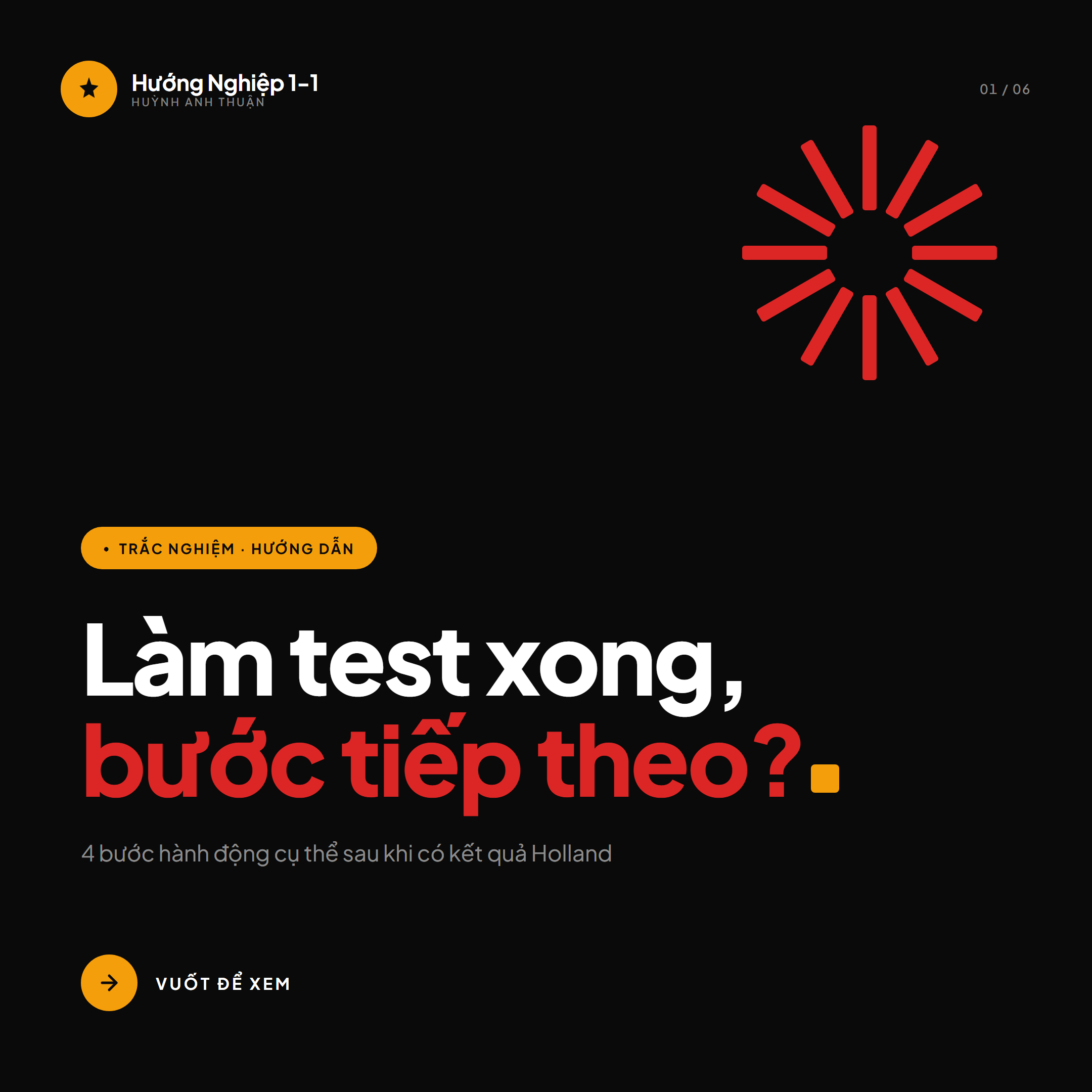 Sau trắc nghiệm — làm gì tiếp? — Slide 1
