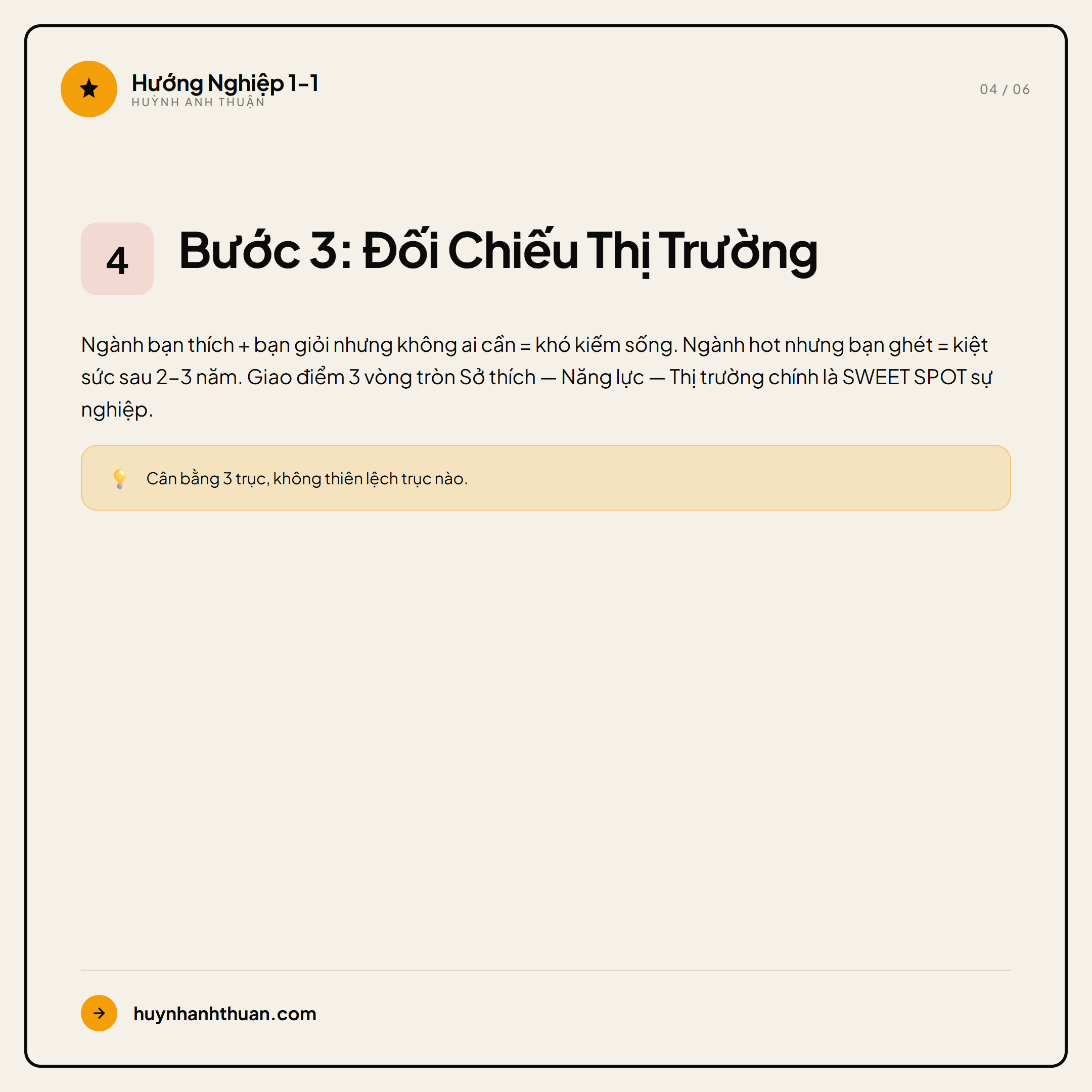 Công thức 3 bước ráp nối hướng nghiệp — Slide 4