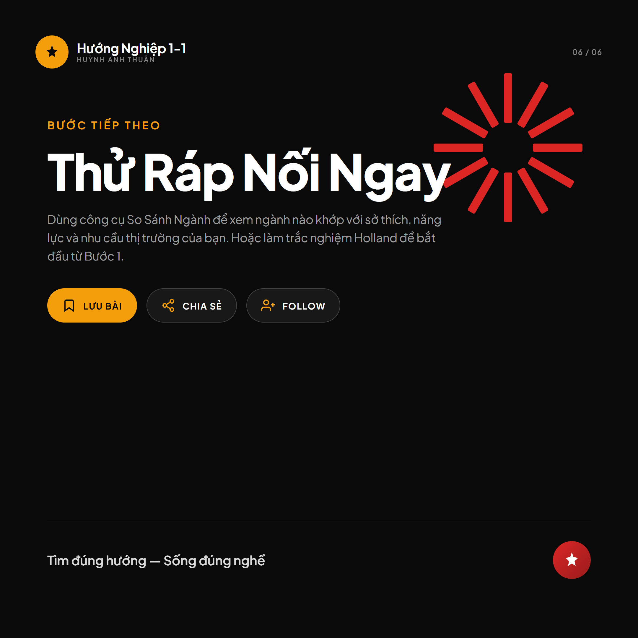 Công thức 3 bước ráp nối hướng nghiệp — Slide 6