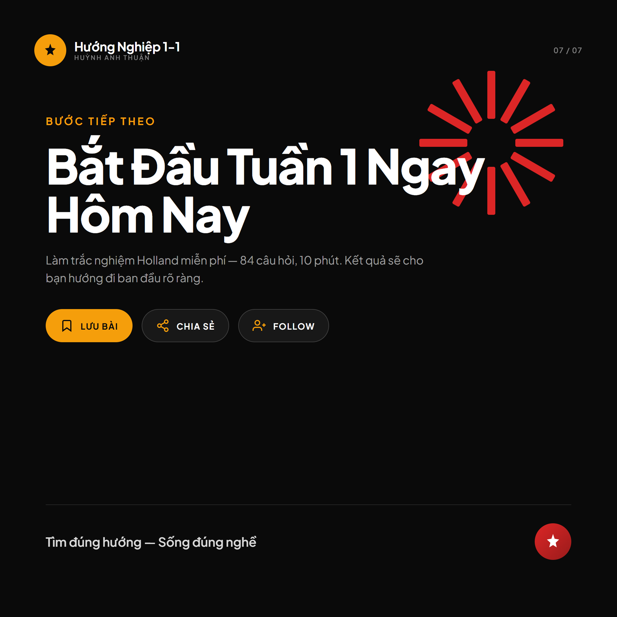 Lộ trình 30 ngày tự tin chọn ngành — Slide 7